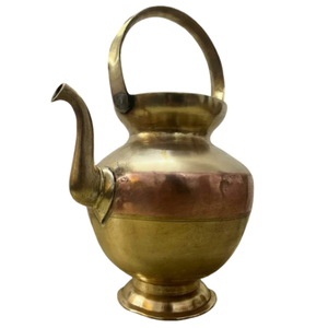 Lota de Latón Puro Vintage de Alta Calidad con Acabado Pulido para Uso en la Cocina, Artículo de Cocina Árabe Antiguo - Product Image 2