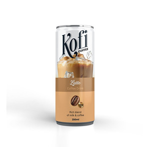 OEM 250ml Trendy Latte Cappuccino Espresso Bebida de café enlatada para adelgazar Sabor suave con cafeína Muestra gratis Vietnam - Product Image 4