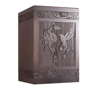 Cremation Urns <b>for</b> Human <b>Ashes</b> Adult Male Female Wooden Hummingbird Urns <b>Box</b> and Casket <b>for</b> <b>Ashes</b> Men Urn - Product Image 1