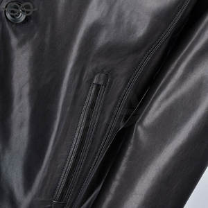 Abrigo de piel de cordero vegetal Malik con forro de piel de oveja de un solo pecho prendas de vestir exteriores comodidad elegante hecha en Pakistán - Product Image 2