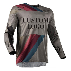 Venta al por mayor personalizado de manga larga Motocross Racing Jersey transpirable MTB BMX MX DH Riding Jerseys Plus Size motocicleta Auto - Product Image 4