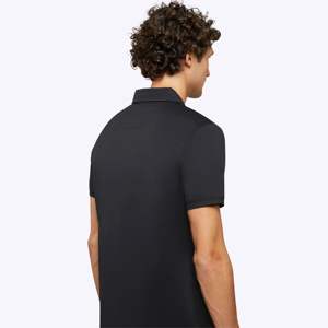 Polos de dobladillo curvo de primera calidad para hombre, mezcla de algodón suave, diseño ajustado disponible en varios colores para ropa informal y de negocios - Product Image 3