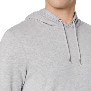 Sweat-shirt à capuche en polaire thermique pour homme, tissu doux, avec poche kangourou, pour la course à pied et les vêtements de sport - Product Image 4