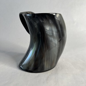 Authentic Eco-Friendly Viking Horn <b>Mug</b> Handmade Buffalo Horn Food Grade Medieval Style Religious Feng Shui Animal Beer <b>Mug</b> - Product Image 3
