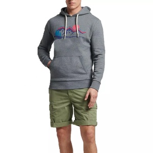 Sudadera con capucha de gran tamaño orgánica forrada con patrón impreso de logotipo bordado personalizado Unisex impermeable Anti-retráctil de talla grande para hombres - Product Image 6