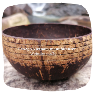 Bol pour bougies style vietnamien, boite en coquille de noix de coco, avec jeu de cuillères pour une utilisation saine, fabriqué par ec2go Vietnam, vente en gros, - Product Image 5