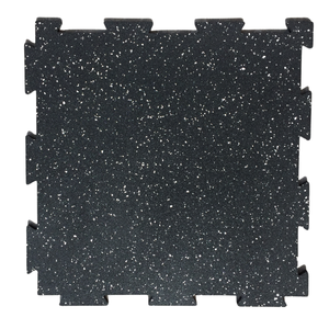 Carreaux de gymnastique en caoutchouc à emboîtement à fort impact Supersafe 500x500mm (épaisseur 8-15mm) pour une utilisation en intérieur-Absorbant les chocs-Réduction des blessures - Product Image 1