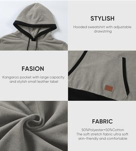 Jersey de manga larga para hombre, sudaderas con capucha, camisetas de gimnasio con capucha de Color sólido, Camiseta deportiva activa de secado rápido para correr - Product Image 6