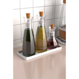 Estera organizadora de jabonera de plástico Base de lata de aceite multiusos 26x10 cm Soporte de exhibición de jabón líquido Ata Home - Product Image 6