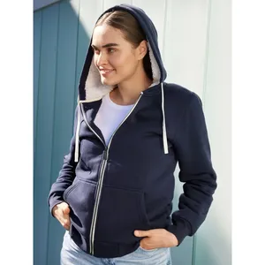 Sudadera con Capucha y Chaqueta de Doble Cara Sostenible para Mujer, Ideal para Promociones y Merchandising - Product Image 1