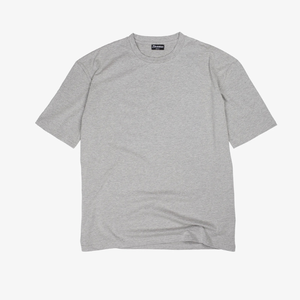 เสื้อยืดผู้ชายสีเทาทรงโอเวอร์ไซส์ ผ้าฝ้ายทรงหลวม สไตล์สตรีทแวร์ ระบายอากาศได้ดี เนื้อผ้าหนา ใส่สบาย - Product Image 3