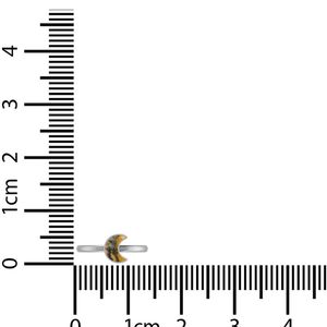 925 argent Sterling lune forme bourdon empilable anneau lunette réglage fantaisie à la mode fiançailles anniversaire mariage fête cadeau - Product Image 5