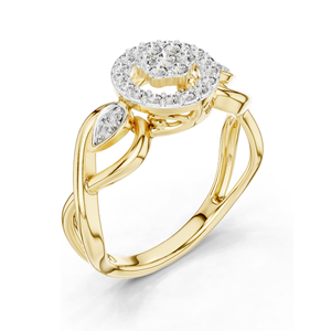 Bague en diamant de laboratoire 0,331 CT pour femme, clarté VVS-VS EF, or 18 carats, 14 carats, 10 carats et argent 925, or rose, or jaune, or blanc - Product Image 5