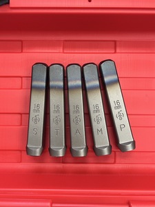 16mm 5/8 inch Steel Letter <b>Punch</b> <b>Set</b> A-Z 27pcs Cr-V 6150 HRC 58-62 Asset Tag Marking Sandblasted Finish OEM/ODM Taiwan - Product Image 5