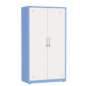 Armoire pliante moderne à 2 portes en métal verrouillable pour appartement et maison - Product Image 1