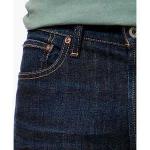 กางเกงยีนส์ผู้ชาย Lucky Brand รุ่น 181 ทรงตรงสบาย สีกรมท่า สไตล์วินเทจฮิปฮอป ไซส์ 34X30 ผ้าเดนิมถัก ปักลาย สีซีด - Product Image 3