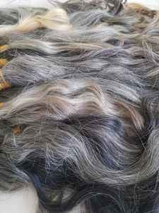 Cheveux vierges gris argent naturels vietnamiens Cheveux humains non chimiques d'une jeune fille du donneur au prix de gros le moins cher - Product Image 3