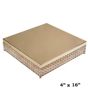 Exhibidor de Pasteles de Hierro con Diseño Único, Borde Liso y Base Rectangular para Cupcakes y Repostería, Precio de Exportación - Product Image 2