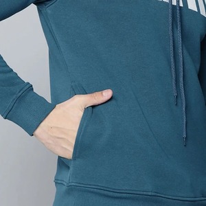Sweat à capuche léger en molleton de coton pour homme avec logo personnalisé, fabricant OEM ODM de sweats à capuche vierges, vente en gros - Product Image 4