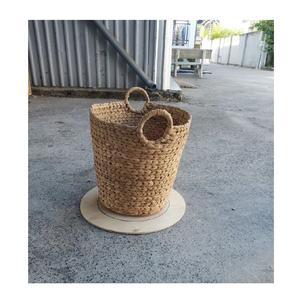 OEM ODM Sustainable Multifunctional Dark Yellow Water Hyacinth <b>Storage</b> Basket 47 Clothing Waste Flexible <b>Storage</b> <b>Boxes</b> <b>Bins</b> - Product Image 5