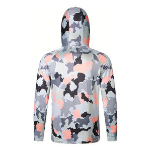 Camisetas de Pesca de Alta Calidad, 100% Poliéster, UPF 50, con Logotipo Personalizado, Cierre de Cremallera, Secado Rápido, Transpirables, Sólidas - Product Image 3