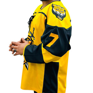 Jersey de Hockey sobre Hielo Sublimado Personalizado OEM Premium 2026, Uniforme de Equipo Transpirable con Logotipo para Clubes y Ligas, Venta al Por Mayor para Hombres Adultos - Product Image 3