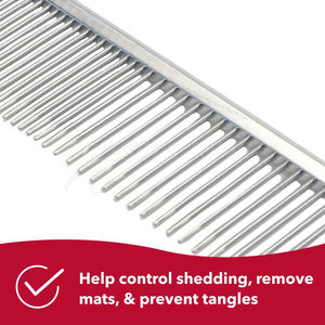 Peine profesional para el cuidado de mascotas con logotipo personalizado Dientes de acero inoxidable para un peinado suave - Product Image 5