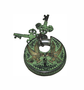 Cadenas intelligent à clé en laiton antique de haute qualité Sécurité supérieure et fonctions de haute sécurité Accès à clé intelligente - Product Image 1
