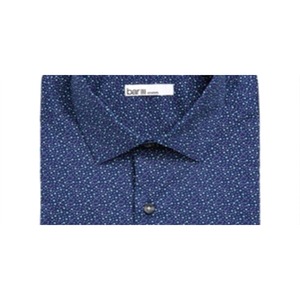 Camicia Elegante da Uomo Bar III Maxs Slim Fit Performance Taglia S (14-14/5) in Tessuto Popeline Blu Traspirante - Product Image 2