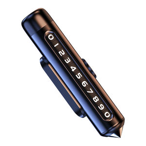 ป้ายทะเบียนที่จอดรถชั่วคราวแบบ<span class=keywords><strong>2</strong></span> in 1ลูกกลิ้งอลูมิเนียมอัลลอยด์พรีเมี่ยมพร้อมค้อนนิรภัยและเบรกเกอร์หน้าต่าง - Product Image 1