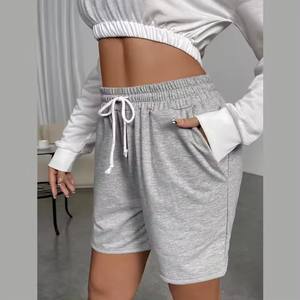 Short de jogging de gymnastique athlétique en coton éponge respirant à séchage rapide pour femmes avec taille élastique - Product Image 2
