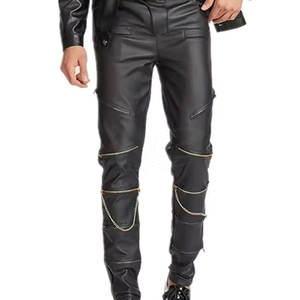 กางเกงหนังลำลองระบายอากาศได้ดีสำหรับผู้ชาย เอวกลาง กันน้ำ กันลม เหมาะสำหรับการฝึกซ้อม สวมใส่สบาย ขายดี ราคาสมเหตุสมผล - Product Image 1