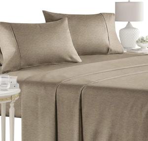 Juego de Sábanas de Algodón 100% de Alta Calidad al por Mayor, Color Sólido Refrescante, 4 Piezas, Relleno Resistente al Agua, Ropa de Cama Moderna Personalizable - Product Image 1