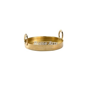 Plateau de service en laiton au design classique pour les mariages, les fêtes, le thé, le café, au prix le plus bas - Product Image 1