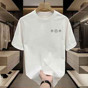T-shirts d'été en pur coton personnalisés pour hommes et femmes, articles pour couples à manches courtes polyvalents et amples avec t-shirt à impression numérique - Product Image 5