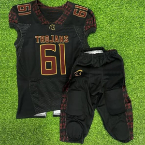 Uniforme de football américain Maillot de saison pour jeunes garçons aux États-Unis pour les hommes et les femmes Fans de jeunes Tackle Twill Uniforme de football américain - Product Image 6