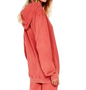 ชุดกีฬาแบบลำลองสองชิ้นสำหรับผู้หญิงฤดูใบไม้ร่วงและฤดูหนาวชุดวอร์มยาวผ้าฟลีซสีทึบ - Product Image 2