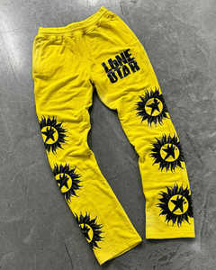 Pantalon de survêtement épais en éponge française surdimensionné avec impression d'écran personnalisée de haute qualité en tissu de toile - Product Image 3