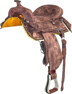 MONTURA PERSONALIZADA DE LA INDIA 100% CUERO GENUINO MONTURA DE CABALLO OCCIDENTAL PRODUCTOS DE CARRERAS DE CABALLOS INGLES DE LA INDIA - Product Image 3