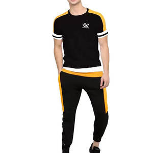 เสื้อยืดและกางเกงขายาวสำหรับผู้ชายทำจากผ้าฝ้าย - Product Image 1