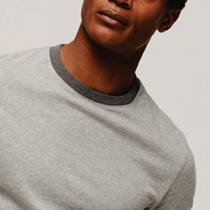 Fabricant sur mesure OEM, T-shirt Slim Ringer abordable pour hommes-Coton épais, imprimable, prix bon marché - Product Image 6