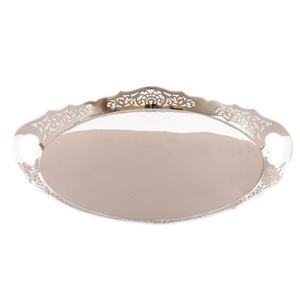 Bandeja de Servicio de Calidad Estándar con Acabado Brillante, Bandeja Decorativa Hecha a Mano, Bandeja de Servicio Personalizada para Dulces y Aperitivos con Asa - Product Image 4