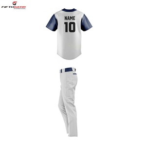 ชุดเครื่องแบบเบสบอลระบายอากาศได้ดีปรับแต่งได้สวมใส่สบาย - Product Image 4