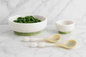 Tazón de Sopa de Resina Ecológico de Moda, Platos y Vajilla de Lujo para Cocina, Todos los Tamaños, Vajilla para Servir Comida, Hecho a Mano en India - Product Image 5