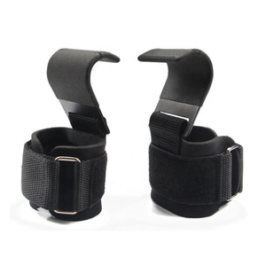Training Hooks Weight Lifting Grip Hooks Wrist Support Straps <b>Weightlifting</b> Strap Hooks on Sale Now - Product Image 6