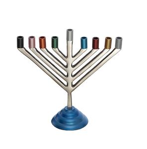 Metal European Wedding Home Decoration Christmas <b>Lighting</b> Hanukah Menorah 9-<b>Branch</b> High Quality Menorah Jewish Candle Holder - Product Image 3