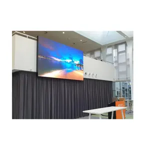 Dinding Video instalasi tetap p1,538/1.86/2 peraga LED dalam ruangan Pitch piksel kecil