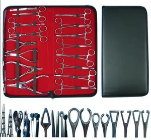 ชุดเครื่องมือเจาะร่างกายสแตนเลสคุณภาพพรีเมียม 16 ชิ้น สำหรับมืออาชีพ พร้อมอุปกรณ์ผ่าตัดสัตวแพทย์  พร้อมซองหนัง - Product Image 2