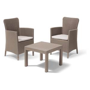 Conjunto de Muebles de Jardín Allibert SALVADOR para Balcón, 2 Plazas, Resina, Color Cappuccino, K219451 - Product Image 1