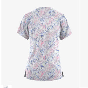 Tenues médicales pour femmes, blouses d'infirmière en polyester extensible, uniformes d'hôpital, chemise à lacets - Product Image 2